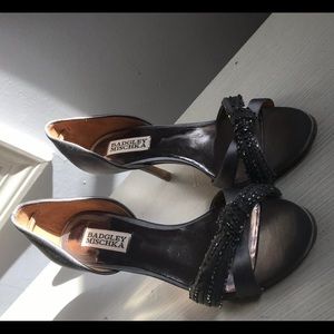 Jewel Badgley Mischka evening shoes